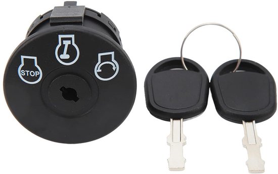 Contactslot voor Maaier met 3 Posities en 2 Sleutels - Universele Vervanging voor Tuinmachines