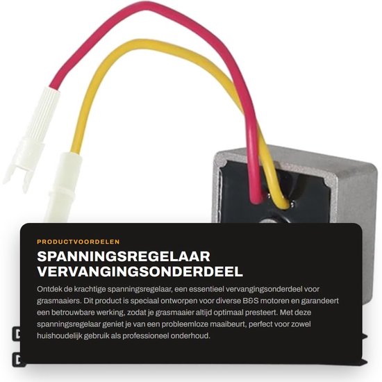 Cosensi- Spanningsregelaar Vervanging voor B&S 491546 - Geschikt voor 150117/150202/150212 - Motoren 28B700/28M700 - Compatibel met 21A800/21A900 - Vervangingsonderdeel 31A500 - Betrouwbare werking - Regelaar