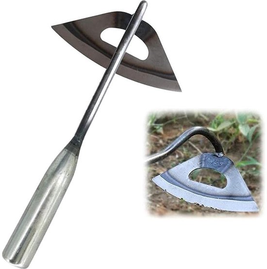 Cosensi - Stainless Steel Hollow Heel - Tuinaccessoire - Robuust ontwerp - 32 cm - Ideaal voor onkruidbestrijding - Geschikt voor tuin en akker - H... van Merkloos	