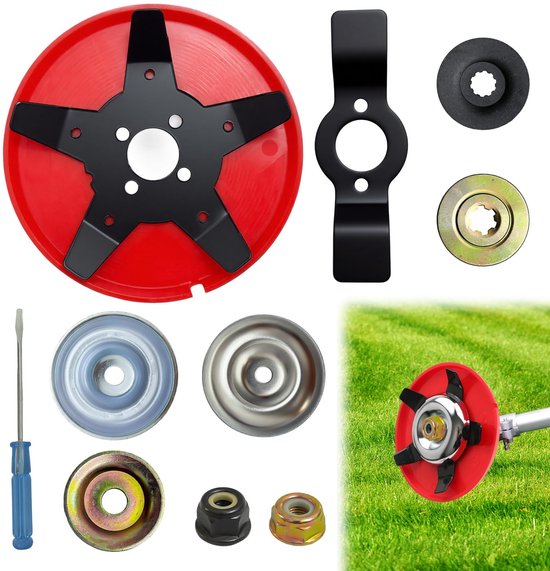 Cosensi - Weeder Plate Blades - Tuingereedschap - Hoogwaardige kwaliteit - Rood - Onkruidborstel - Voor tuin, gazon en rijstvelden van Merkloos	