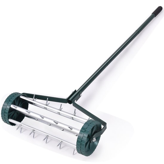 COSTWAY Gazonbeluchter Beluchter Gazonroller Gazonbeluchter Verticuteermachine Gazonroller Tuin van Costway