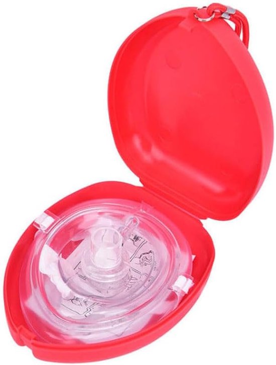 CPR Rescue Mask, Pocket Cardiopulmonary Resuscitation Face Shield Personal Protection Breathing Mask with One-Way Valve for Adult Child van WNL Products