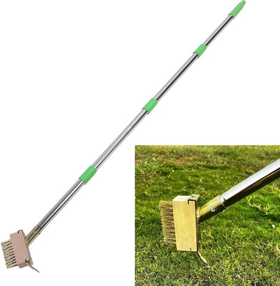 Crack Weed - 3 Extension Rods - Manual Crevice Weeding Tool - High Efficiency - Non-Slip - Removable Long Handle - Tear-Weeder for Roof - Sidewalk - Patio van Merkloos	