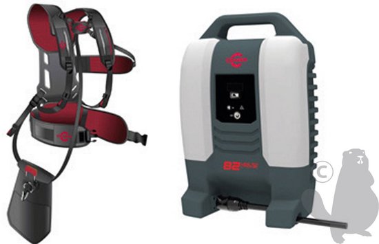 Cramer Accu rugzak 82VH860 - 82V Series - 12 Ah - 864 Wh - Inclusief ergo-assist harnas van Cramer