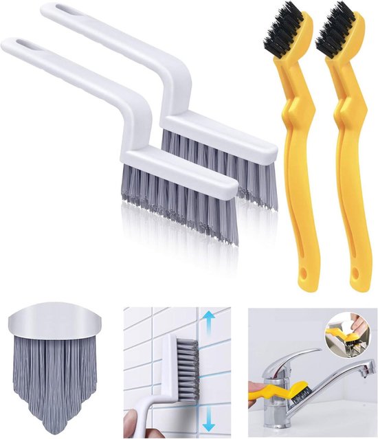 CRLYN® Voegenborstel Badkamer - Voegenreiniger - Schrobborstels van CRLYN