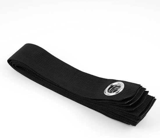 Crrynuo 6-delige 16-inch boomriemen - Zware boomriemen - Rechte boomschommelhangset - Verstevigingsriemen voor zaailingen-nieuwe aanplantingen en bomen-zwart van Merkloos	