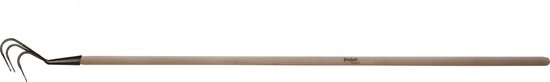Cultivator 3 tanden vast met steel 1,5m Polet Tradition handgesmeed - Hark Tuinfrees van Polet.
