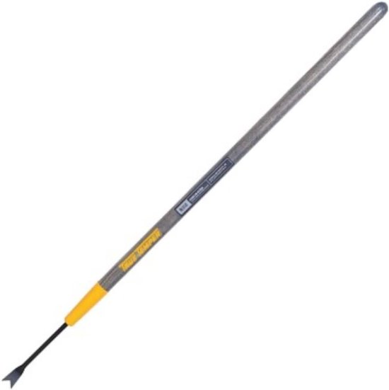 Cultivator Handgereedschap - Onkruidsteker Paardenbloem - Tuin Onderhoud - Gesmeed Staal Constructie - 109 cm Lengte - Geel van Merkloos	