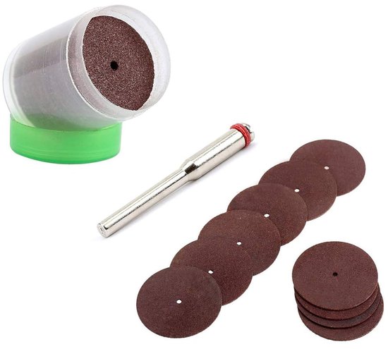 Cutting Disc Set - 35pcs Blades - Reinforced Cut Off Grinding Wheels Set - 22mm with Arbor Mandrel for Rotary Tool Accessoires van Merkloos	