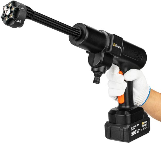 CYRO - Hogedrukreiniger - Elektrisch Hogedrukreiniger - Hogedruk Reiniger - 6 in 1 - 3500W - 18V Batterij Pin - 150Bar van CYRO