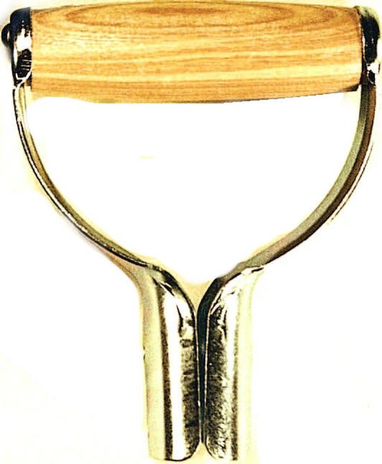 D-handvat metaal, houtrol van Forgio