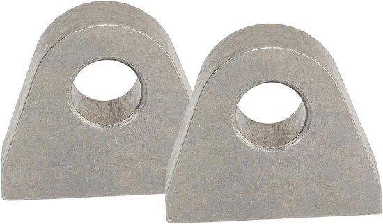 D Ring Shackle Mount - 2 Stuks Heavy Duty - 1 Inch Dikke Stalen Weld op Shackle Clevis Mounts voor Tractoren en Slepen