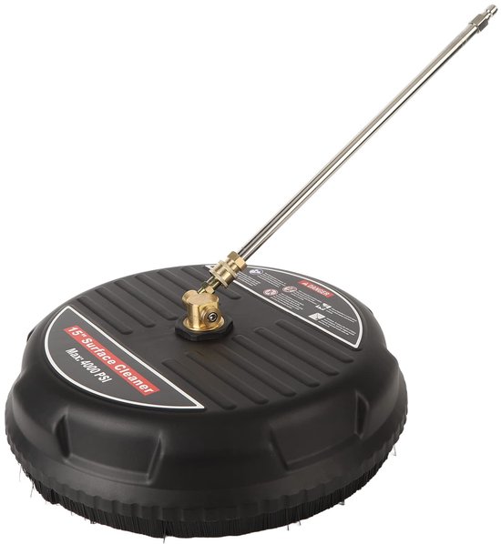 Dailygoods - 15 Inch Hogedrukreiniger Oppervlaktereiniger, 4000 Psi Universele Oppervlaktereiniger Opzetstuk Hogedrukreiniger Accessoires met Drijfstang 1/4 Inch Snelkoppeling