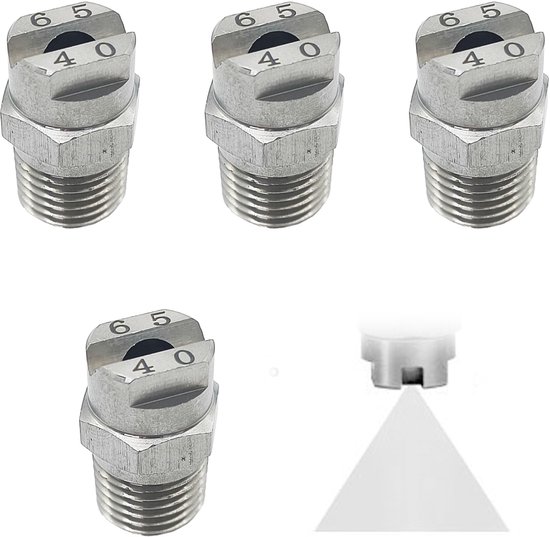 Dailygoods - 4 Stuks Hogedrukreiniger Oppervlaktereiniger - Sproeikop voor Effectieve Reiniging