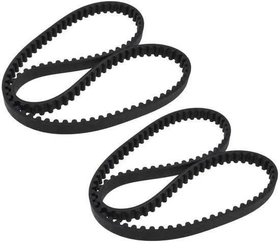 Dailygoods - Aandrijfriem - Grasmaaier riem - Rubber - 107 tanden - 856 mm omtrek - Geschikt voor Stiga 105 hatchback - Zwart
