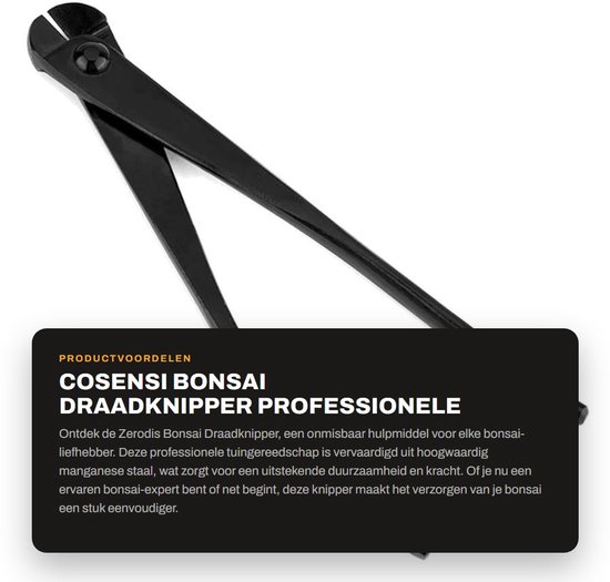 Dailygoods- Bonsai Schaar Professionele Tuingereedschap - Manganese Staal - Ergonomische Handgreep - Efficiënte Snijbladen - Duurzaam - Multi-functioneel - Bonsai Kniptang