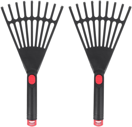 Dailygoods - Dailygoody - Handhark - Tuinieren - Ergonomische handgreep - Kleine hark voor bladeren - Perfect voor gazononderhoud - Ideaal voor bodemlosmaken