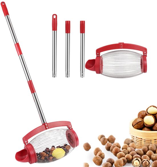 Dailygoods - Dailygoody - Notenverzamelaar - Notenoogster - Arbeidsbesparend - Lange steel - Pecannotenplukker - Geschikt voor tuin - Walnotenverzamelaar