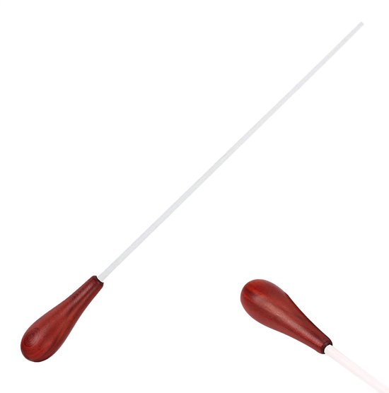 Dailygoods- Dirigentstokje Ergonomisch Houten Handvat - Muziekdirigentstokje - Grip voor Kinderen/Volwassenen - 1,8 x 38,3 cm - Geschikt voor Orkesten/Fanfares - Betrouwbaar Hulpmiddel - Dirigeerstok