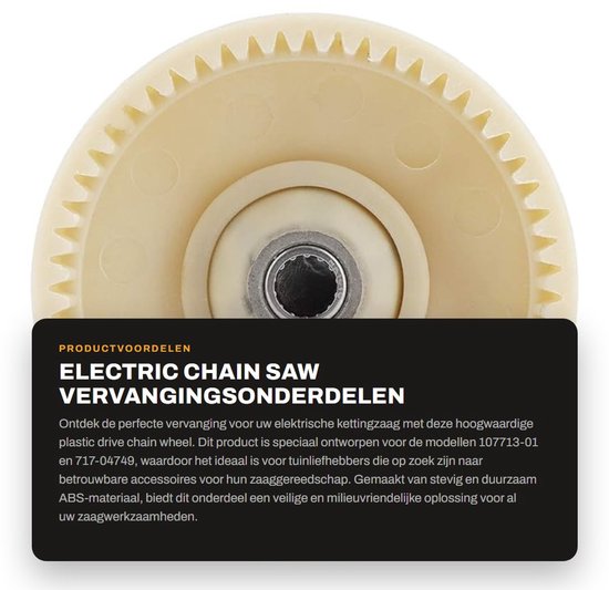 Dailygoods - Electric Chain Saw - Vervangingsonderdelen - Hoogwaardige kwaliteit - Plastic - Tuingereedschap - Ideaal voor 107713-01 en 717-04749 - Ge... van Dailygoods