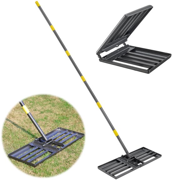 Dailygoods- Gazonhark met gladde randen - Opvouwbaar - Handvat van Dailygoods