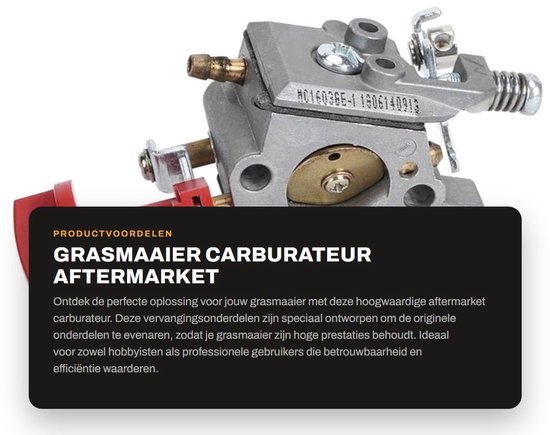 Dailygoods - Grasmaaier carburateur - Aftermarket vervangingsonderdelen - Hoge prestaties - Carburateur trimmer - Geschikt voor 243R 243RJ 543RBK 543R...