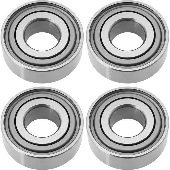 Dailygoods- Grasmaaier Lagers 4 Stuks - Compatibel met John Deere/JD9259/JD9296 - Buitendiameter 45,22 mm - Binnendiameter 19,05 mm - Hoogte 15,49 mm - Metaal/Rubber Materiaal - Landbouwlagers