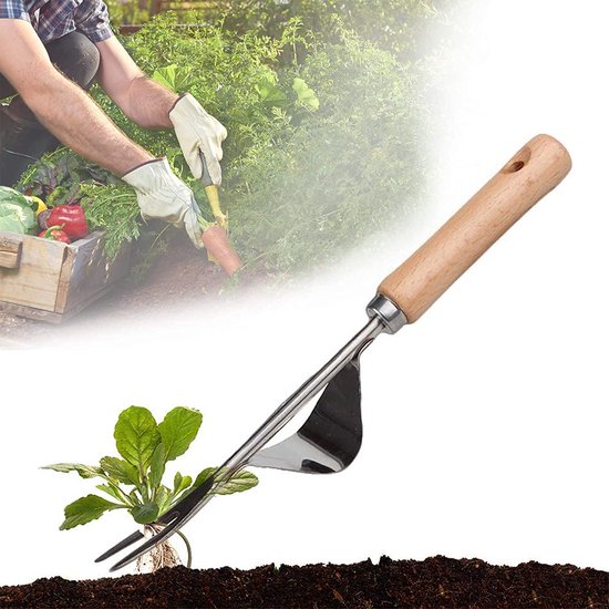 Dailygoods - Handmatige Tuinonkruidtrekker met Robuuste Tanden voor Effectieve Wieden