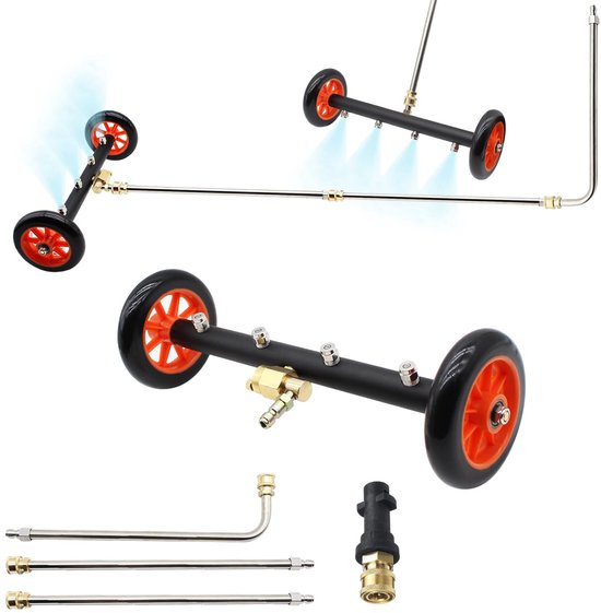 Dailygoods - Hogedrukreiniger met Bodemreiniger en 4 Sproeiers - 4000