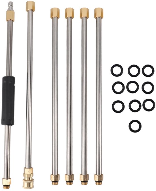 Dailygoods - Hogedrukreiniger Verlenglans - Efficiënt Schoonmaken - Snelle Koppeling - 90 Inch - Voor Buiten - Schoonmaakaccessoires - Voor Tuin - Pro