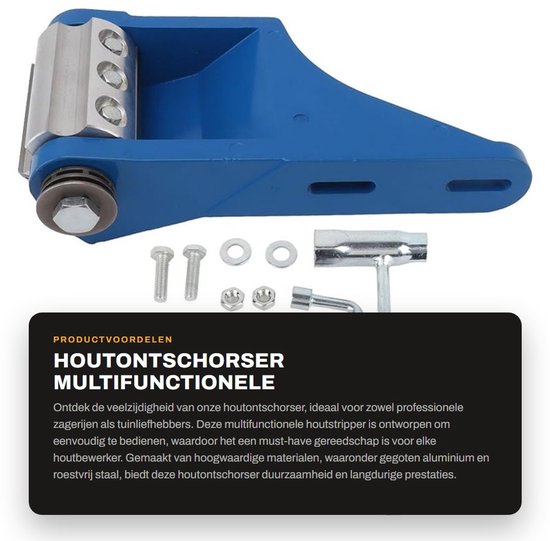 Dailygoods - Houtontschorser - Multifunctionele Houtstripper - Duurzaam en Eenvoudig Te Bedienen - Geschikt voor Zagerijen - Tuingereedschap - 28 x 19...