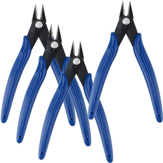 Dailygoods- Kabelsnijders 13 cm - Zijdraadsnijders - Precisie Snijtangen - Diagonale Snijtangen - Lichtgewicht - Koolstofstaal met automatische rebound-functie - Draadknipper