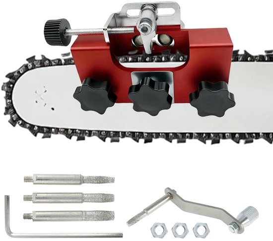 Dailygoods- Kettingslijper Draagbaar - Kettingzaagslijper - Slijpkoppen 4/5/6 mm - Veilig - Lichtgewicht 220 gram - Hoogwaardige materialen