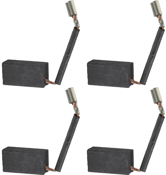 Dailygoods- Koolborstels D73 - 2 Paar - Carbon Borstels - Compatibel met Bosch Rotak 43/34 - Gazon Mover - Hoge Sterkte, Lange Levensduur - Carbonborstels