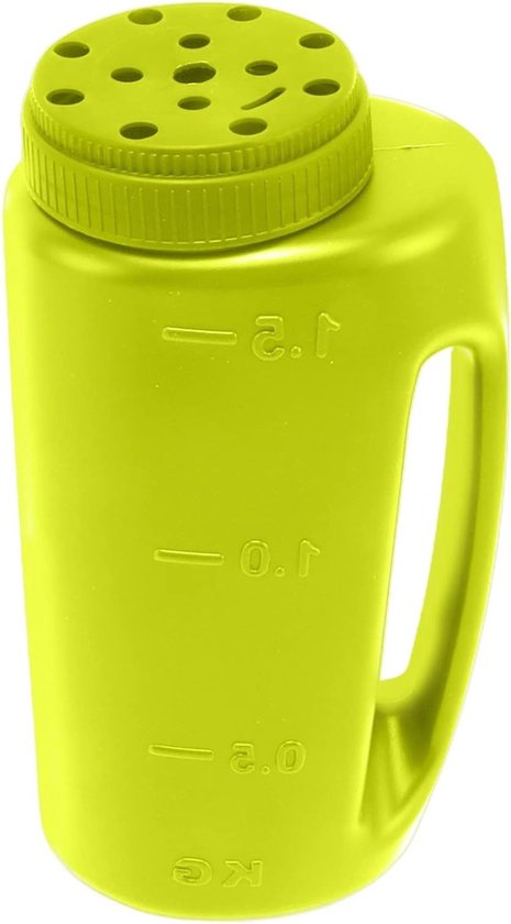 Dailygoods- Kunstmeststrooier Draagbaar - Handstrooier - Zaaddispenser - Zoutstrooier - IJs/sneeuwsmelt - Duurzaam plastic materiaal - Zaadstrooier