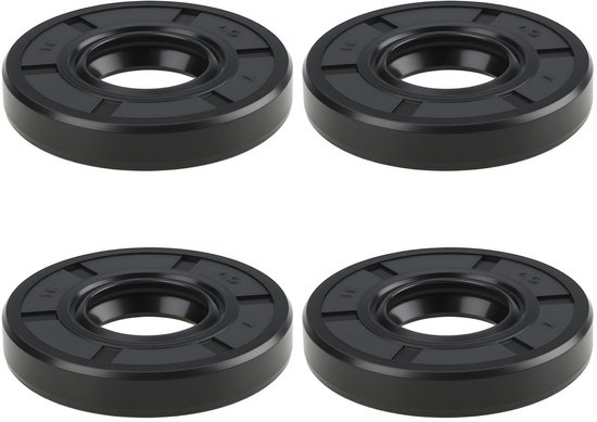 Dailygoods- Lipseal 17x40x7mm - 4 Stuks - Afdichtingskit - Oliebestendig Rubber - Compatibel met MTD/Cub Cadet - Vermindert Slijtage - Afdichtring
