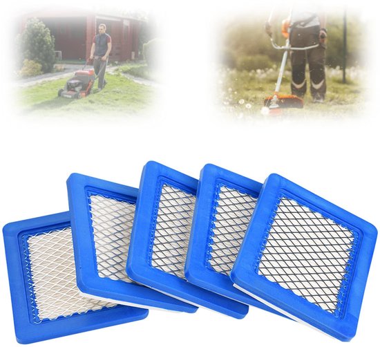 Dailygoods- Luchtfilter Vervanging PT15853 - 5 Stuks - Slijtvast - Hoogwaardige Papieren Filter - Metalen Gaasbescherming - Eenvoudige Installatie - Grasmaaierfilter