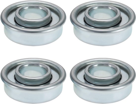 Dailygoods- Maaierslagers 4 Stuks - Buitendiameter 28,6 mm - Binnendiameter 12,2 mm - Dikte 9,8 mm - Staal - Geschikt voor grasmaaiers - Wiellagers