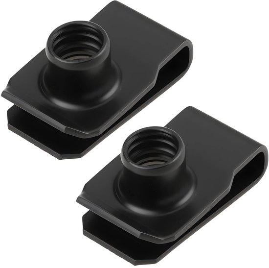 Dailygoods- Moerklem 2 Stuks - U-Moerklem 5/16-18 - Borgmoer - Roestbestendig - Staal - Stevige Grip - Bevestigingsmoer van Dailygoods