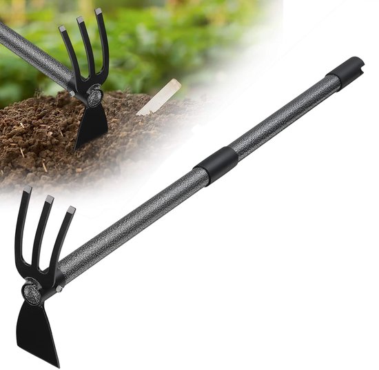 Dailygoods - Multi-functionele Tuinhekel - Zwarte Tuin Rake Set van 5 Stuks
