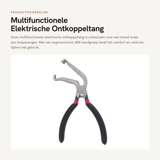 Dailygoods - Multifunctionele Elektrische Ontkoppeltang met Ergonomische Handgreep
