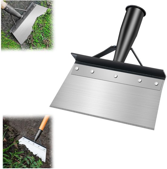 Dailygoods - OFFCUP Multifunctionele tuinschep, roestvrijstalen reinigingsschop, tuinreiniging, onkruid en mos verwijderen, niet inbegrepen handvat, terras onkruidverwijderaar gereedschap van Dailygoods