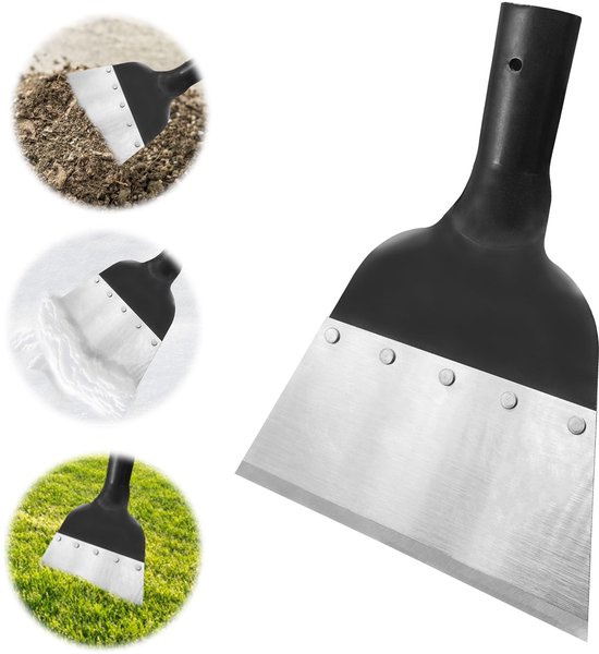 Dailygoods- Onkruidverwijderaar multifunctioneel - Tuinschep - Reinigingsschep - Sneeuwschep - Tuingereedschap - Klein zonder houten handvat