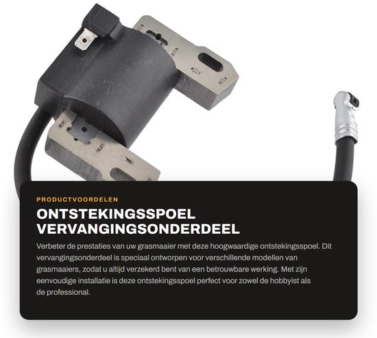 Dailygoods- Ontstekingsspoel Geschikt voor Briggs Stratton 590454 - Bobine - Pakket met 1 stuk - Vervangingsonderdeel - Hoge kwaliteit - Eenvoudige installatie