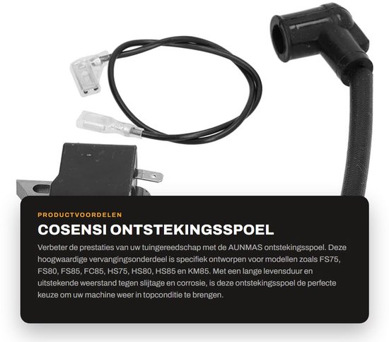 Dailygoods - Ontstekingsspoel - Vervangingsaccessoire - Geschikt voor Trimmers en Tuingereedschap - Optimale prestaties - Duurzaam - Voor diverse mode...