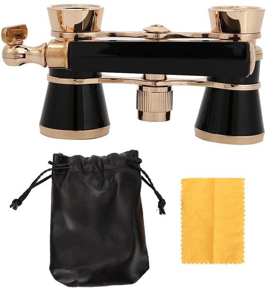 Dailygoods- Opernglas Compact - Inklapbare Handgreep - Lichtgewicht - Vintage - Theaterverrekijker - Duurzaam Ontwerp - Verrekijker
