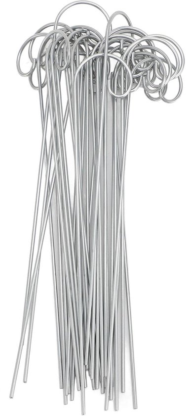 Dailygoods- Plantlabel 30 Stuks - Roestvrij Stalen Haken - Tuinmarkeringen - Weerbestendig - Eenvoudig te Verplaatsen - Afmetingen 200 mm - Tuinmarkers van Dailygoods