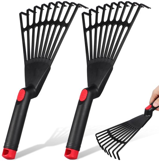 Dailygoods- Ploeger - Robuuste Tanden - Tuinhark met Steel - Tuinhak - Tuinhaak - Tuinharkselaar - Geschikt voor Doe-het-zelvers