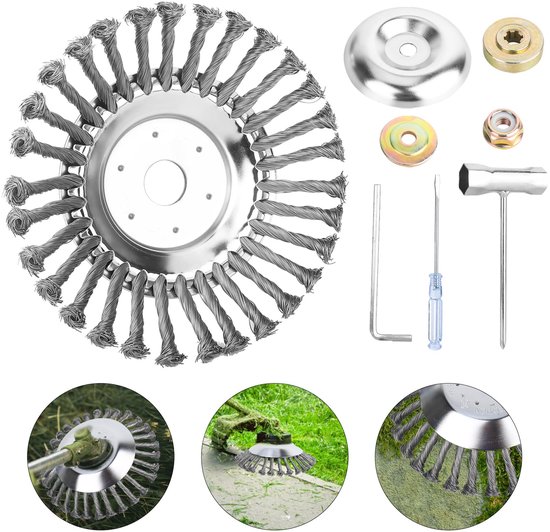 Dailygoods - Professionele Onkruidborstel 6 Inch - Roestvrijstalen Borstel voor Brush Cutter
