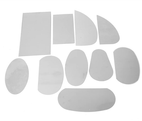 Dailygoods- Sculptuurtool 10-delig - Roestvrij Staal